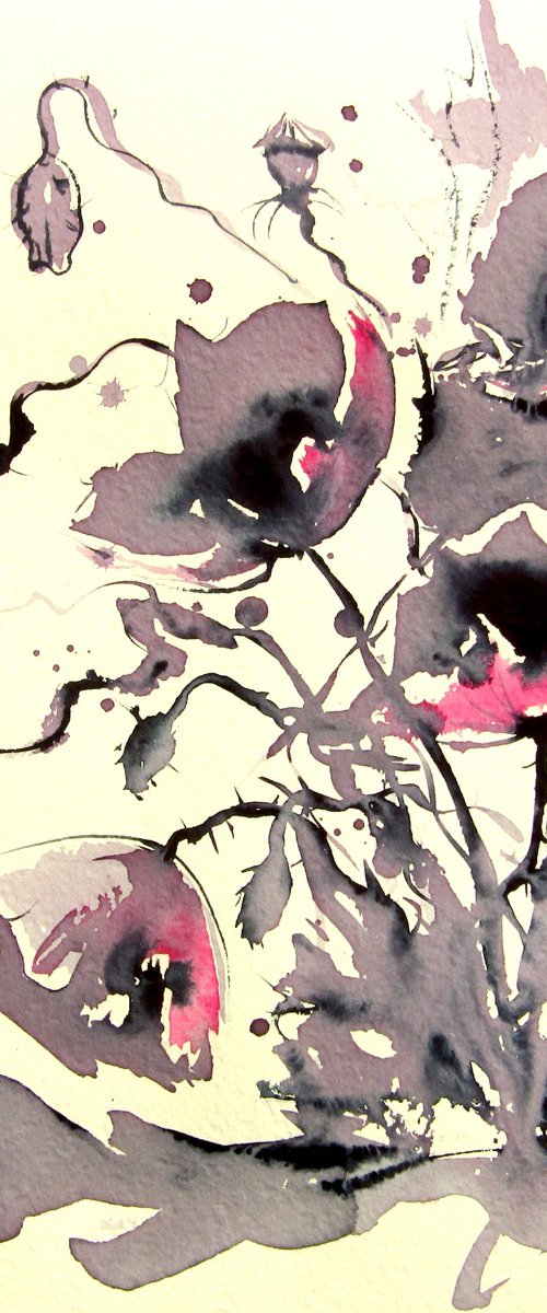 Purple poppies IV by Kovács Anna Brigitta