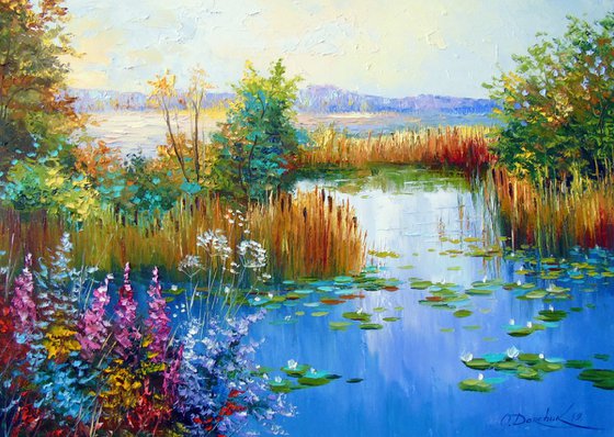Flowers at the pond