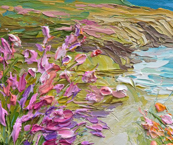 Coastal Blooms - Original Beach Painting