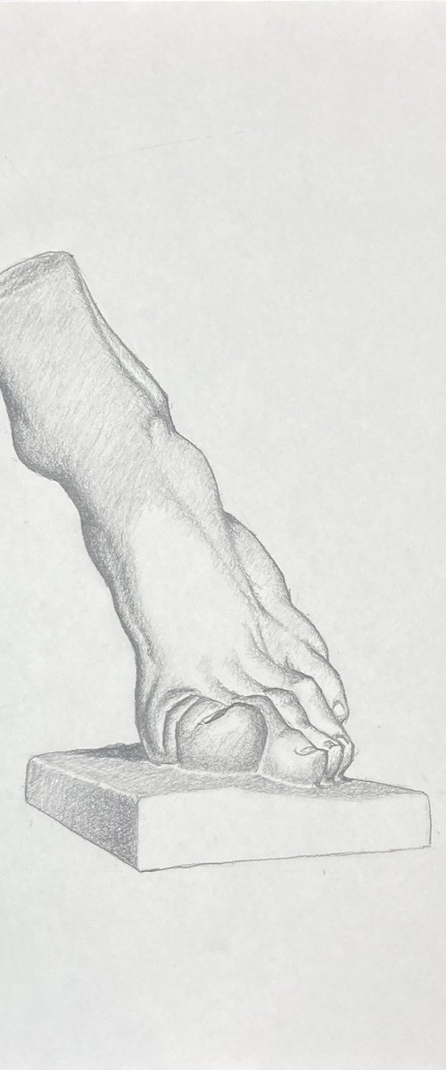 Foot Study - After Bargue by Michael E. Voss