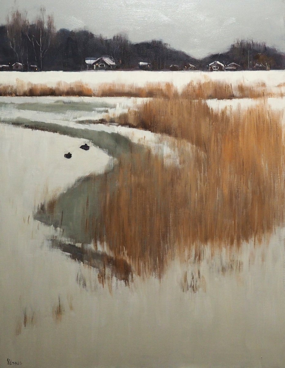 Winter Landscape By Yuanyuan Liu, 28 X 35, Artwork For Sale On Artfinder