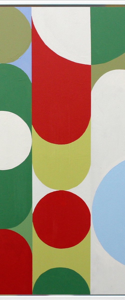 Geo Pop Lines No 2 (Framed) by Andrew Watt