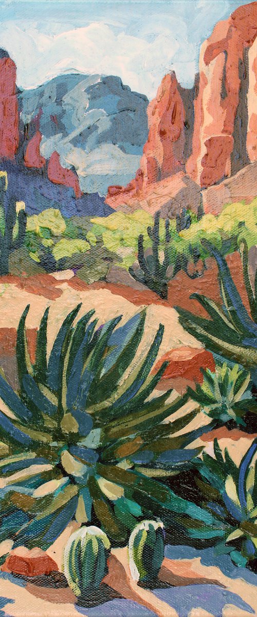 Cactus and Cliffs by Melinda Patrick