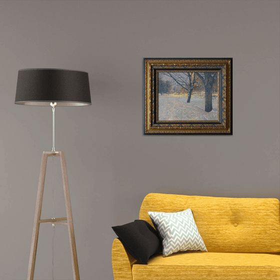 Winter Boulevard at night