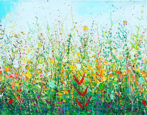 Green And Yellow Bank by Sandy Dooley