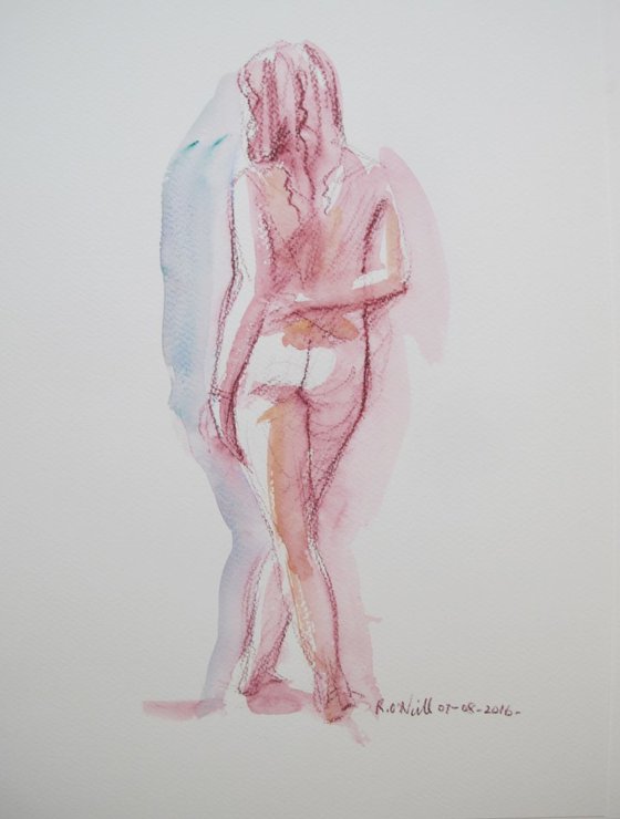 standing female nude