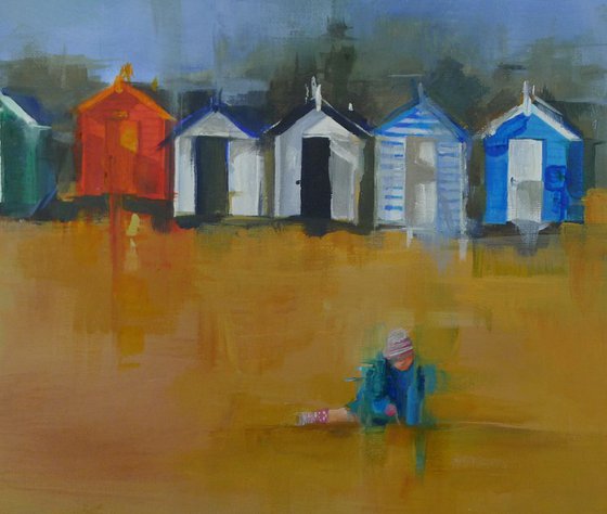 Beach Huts in the Sunshine