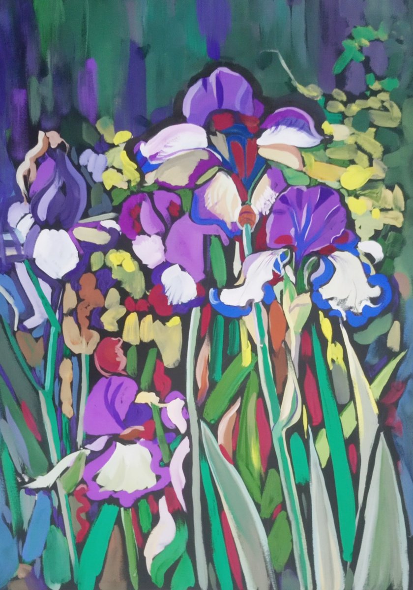 Irises by Valentina Kachina