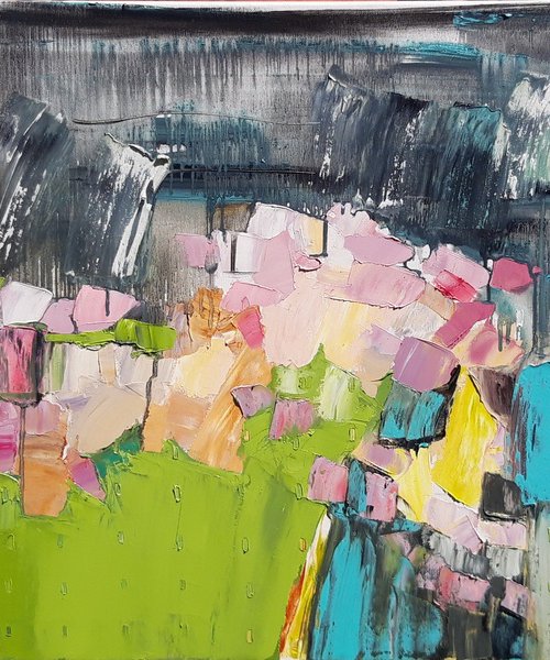 Flowers by the water. by Lesya Ros