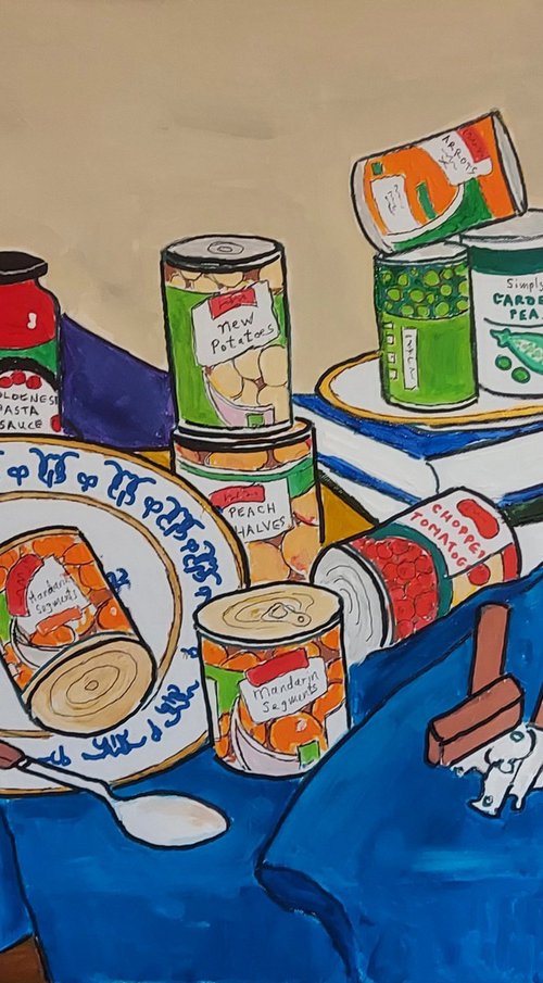 still life with fruit and veg by Colin Ross Jack