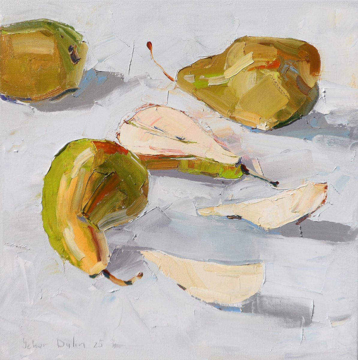 Pears 2 By Yehor Dulin, 14 X 14, Artwork For Sale On Artfinder