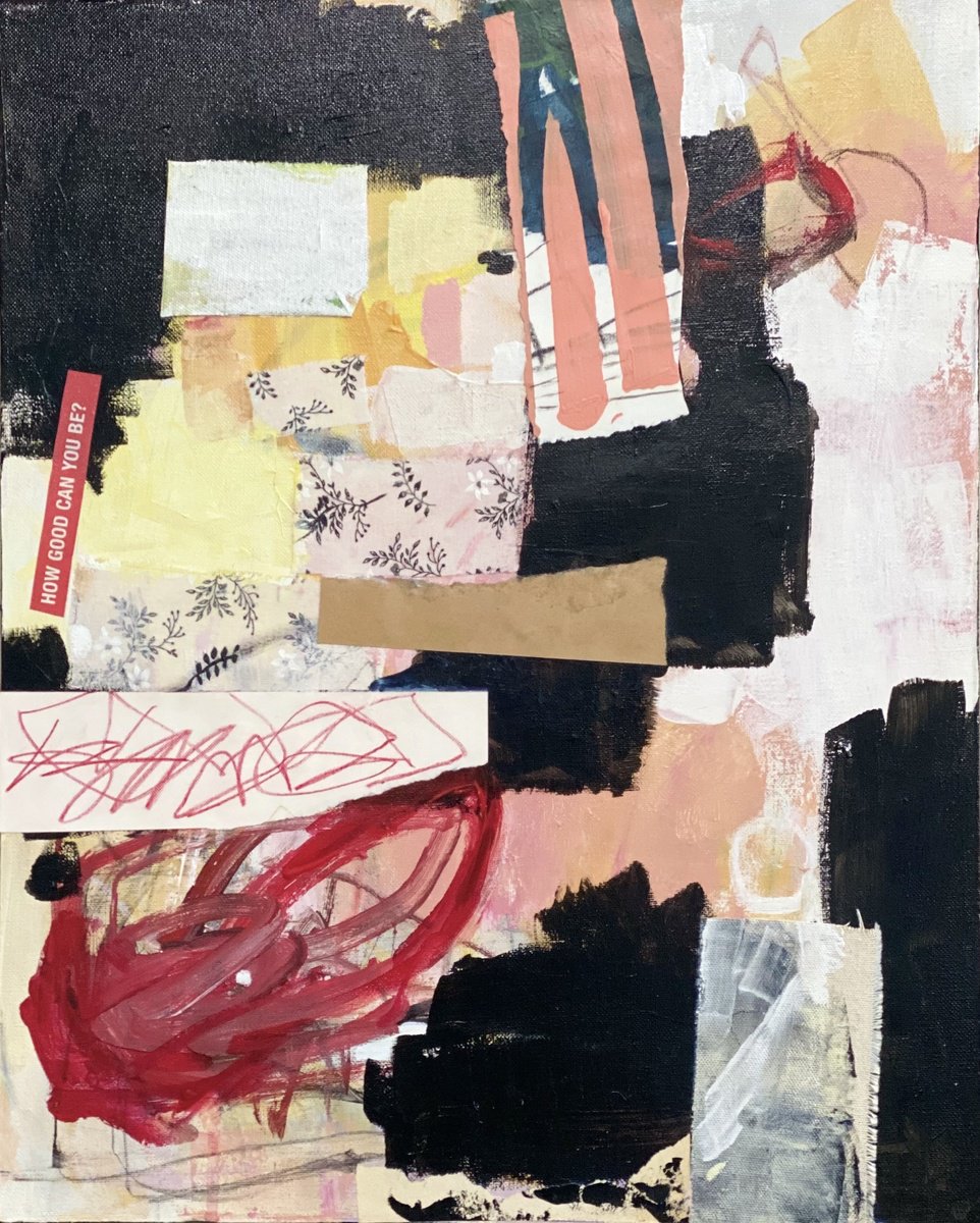 Organic Abstract Collage By Kat Crosby, 16 X 20", I