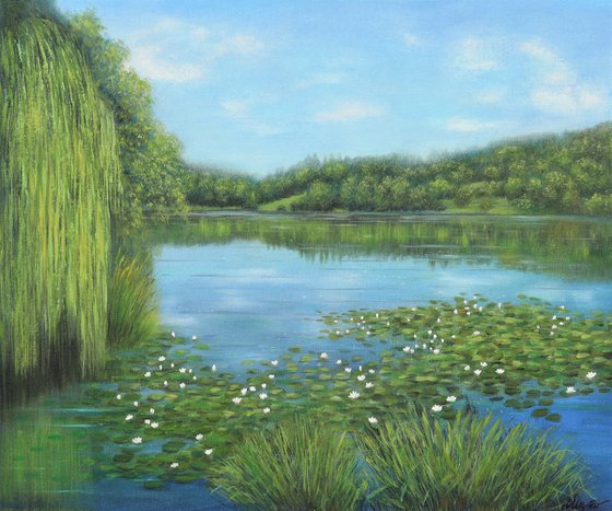Pond with water lilies 2