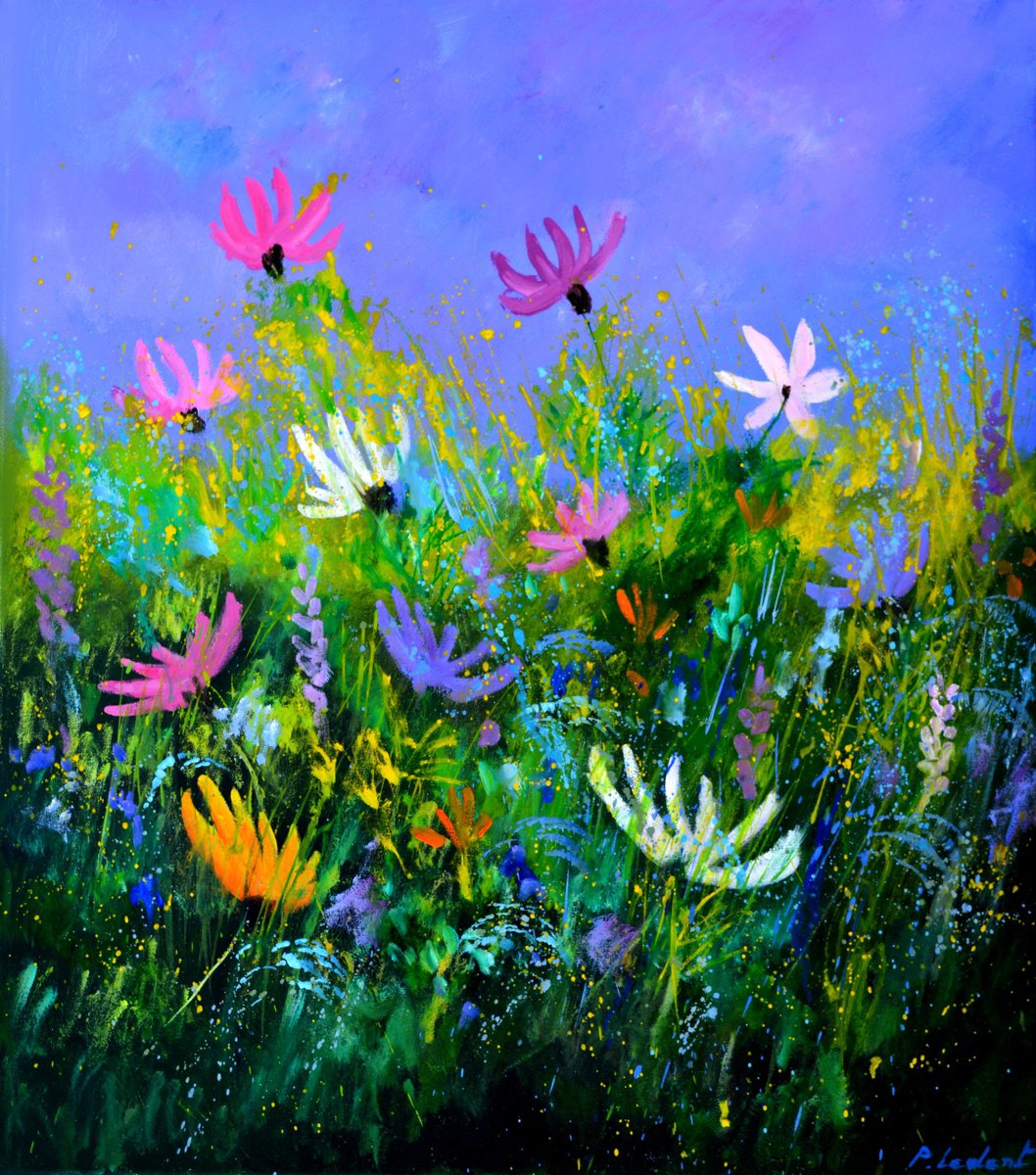 A few cosmos flowers - 7823 by Pol Henry Ledent