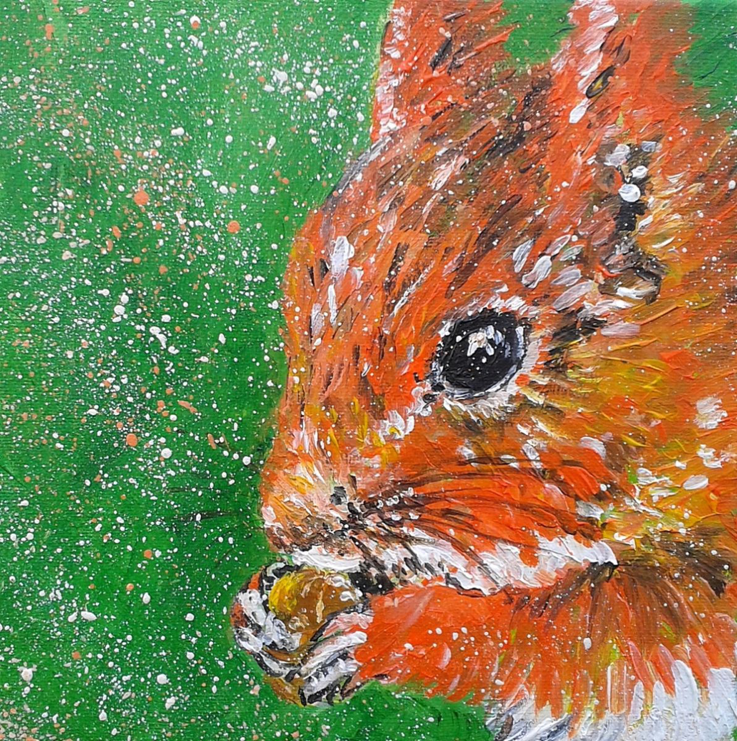 Red Squirrel By Marily Valkijainen Artfinder