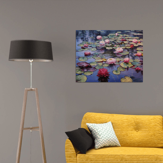 "Lilies on the Pond"