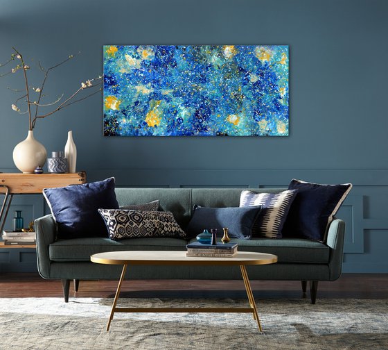 Blue Abstract - Large Abstract Painting