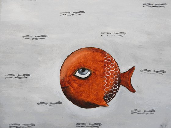 The red funny fish