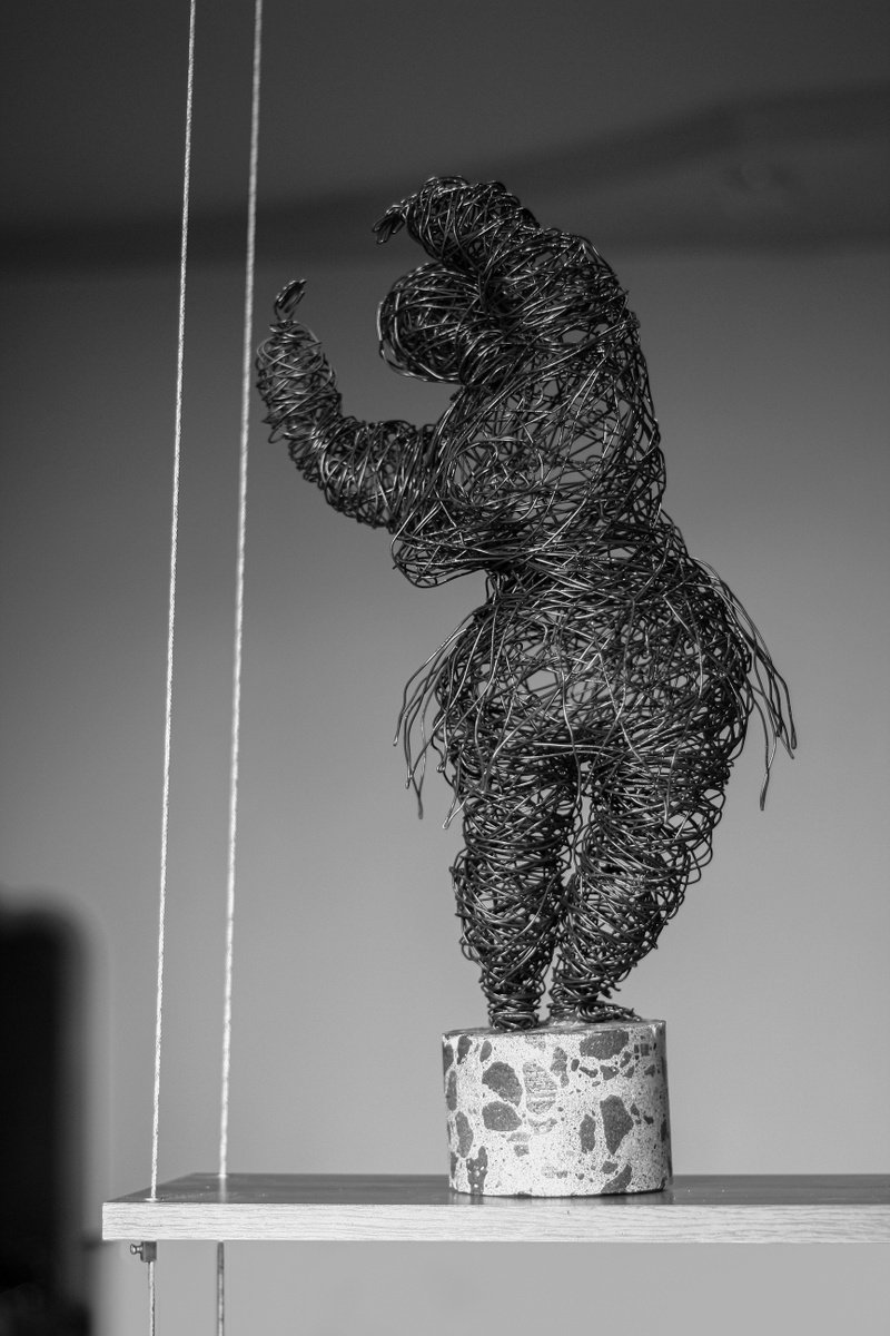 Dancer 52x27x19 3.5kg iron,concrete by Karen Axikyan