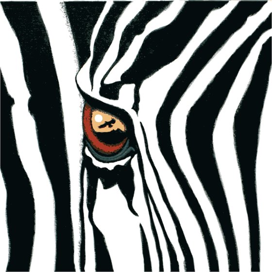 Zebra with an Eagle eye