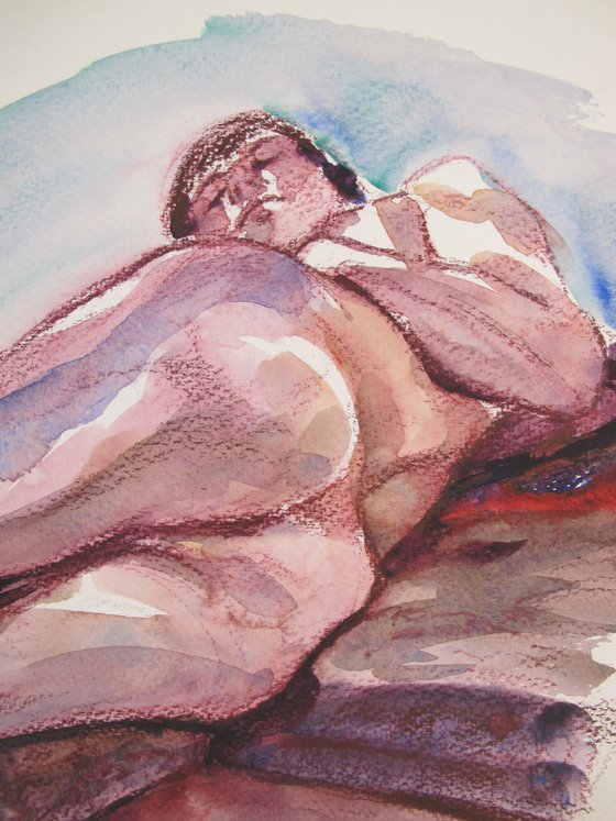 reclining male nude