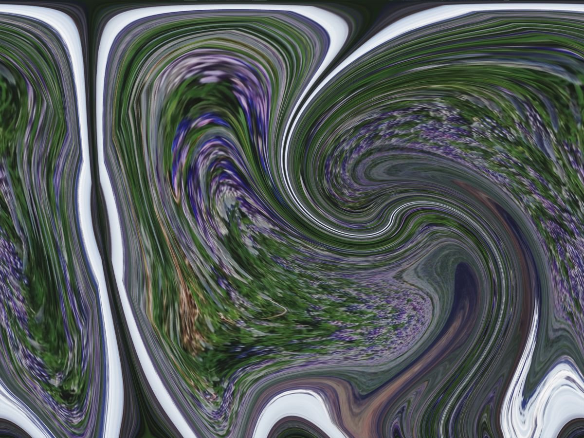 Illustrative Abstract Photograph By Srdjan Jevtic, 47 X 35", Fields, Original Artwork