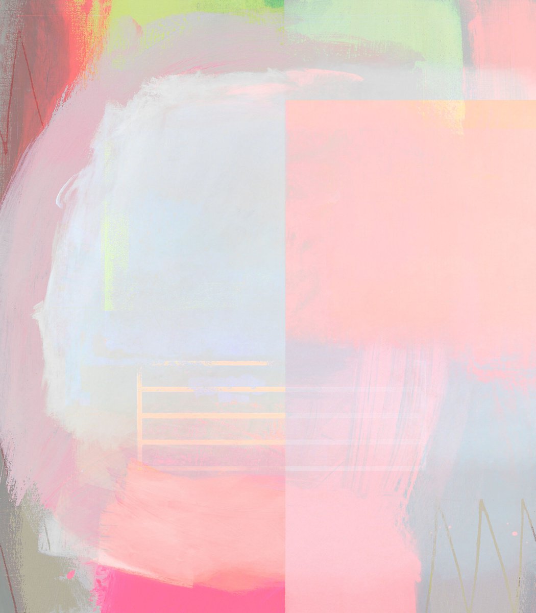 Abstract Print By The Most Active, 15 X 17", Its The Same, Original Artwork