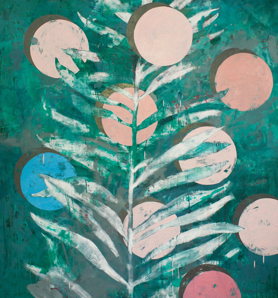 Abstract Oil Painting By Glib Franko, 55 X 59, Immersion, Original Artwork