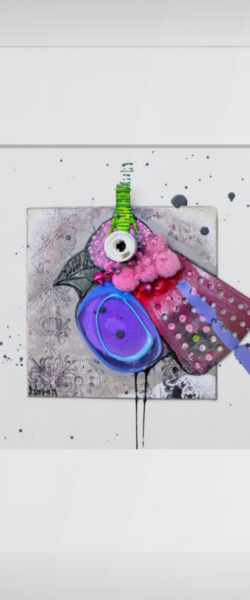 Pink bird by Ani Hovak