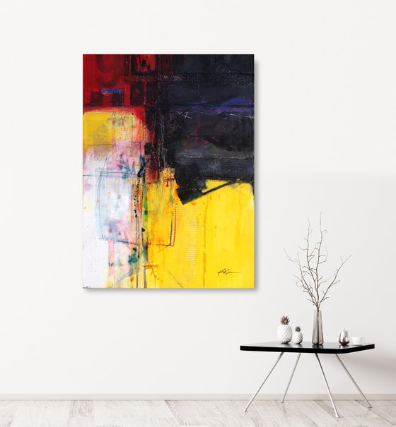 Urban Epilogue  - Large Abstract Painting by Kathy Morton Stanion