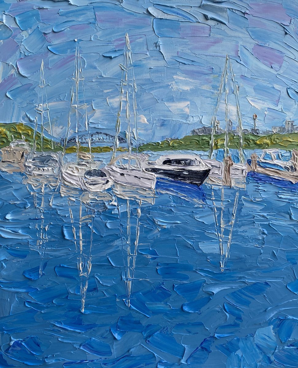  Pulpit Point Marina By Guzaliya Xavier, 20 X 24, Artwork For Sale On Artfinder