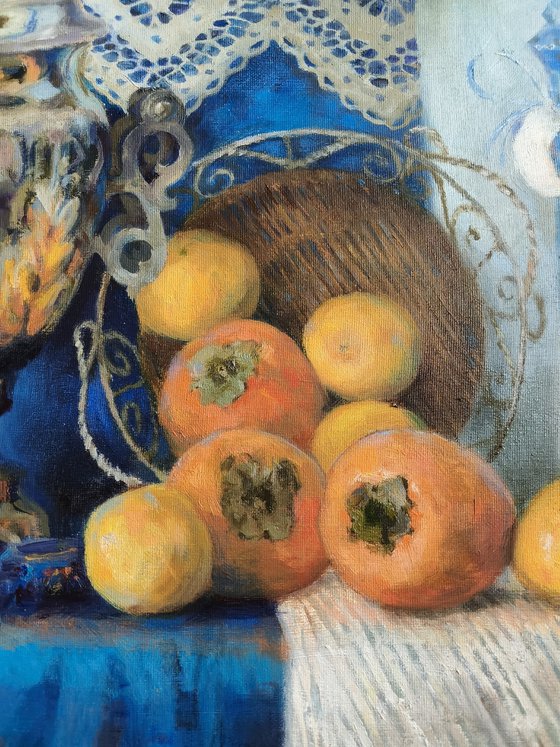Still life with persimmon