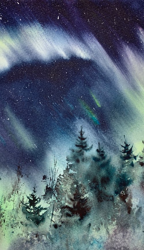 Aurora borealis #17 by Eugenia Gorbacheva
