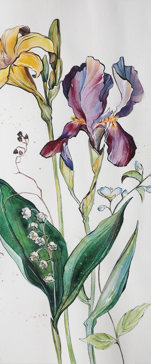 Spring flowers. by Alla Vlaskina