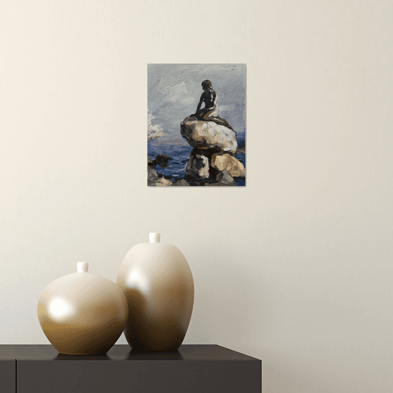 The Little Mermaid of Copenhagen Denmark