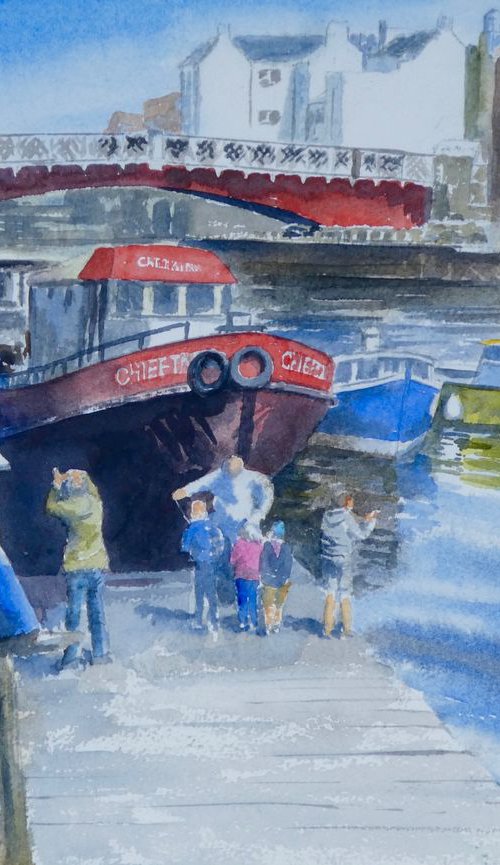 Fishing, Whitby Harbour by Colin Wadsworth