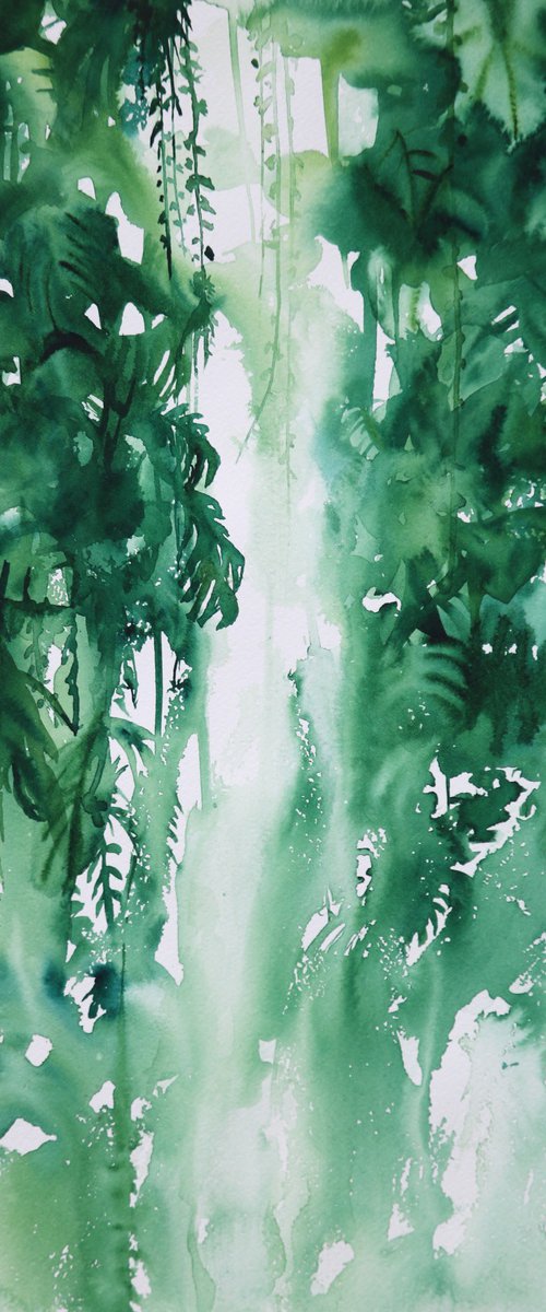 Tropical watercolour painting "Lampara" by Aimee Del Valle