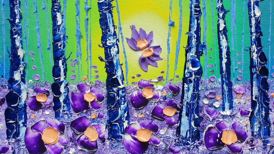 "Violet Forest & Flowers in Love"