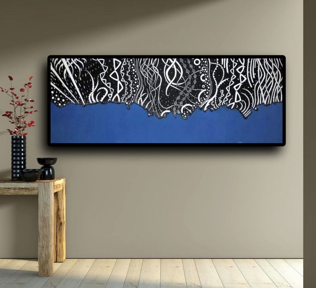 The Diamond sea #2  (218 x 84 cm) by Riccardo Ticco Capparella