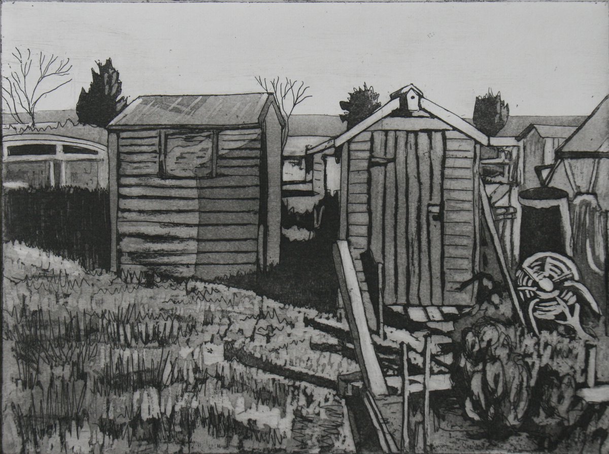 Sheds and Shadows by Peg Morris