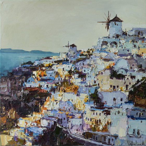 Santorini, Greece - Original landscape painting