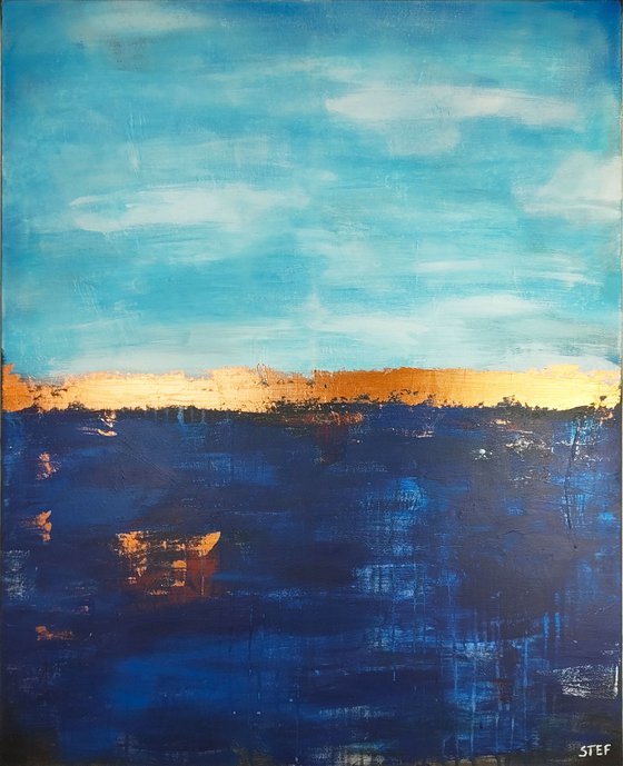 Deep Sea #11 – Bronze in Blue