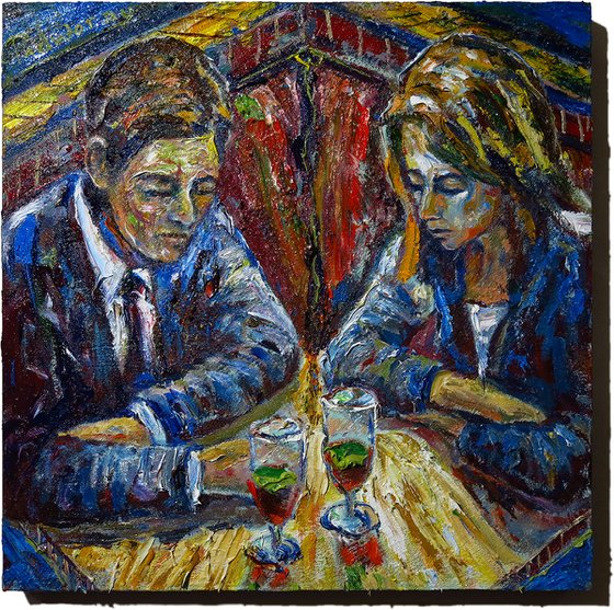 Original Oil Painting Love