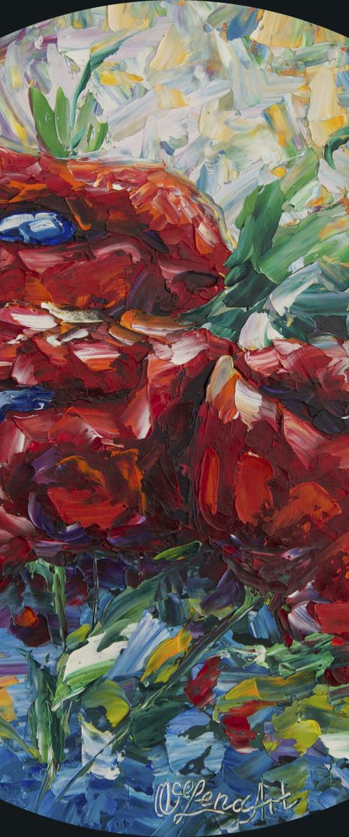 Circle of Poppies by Lena Owens at OLena Art