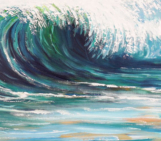 Seascape Breaking Waves D 6