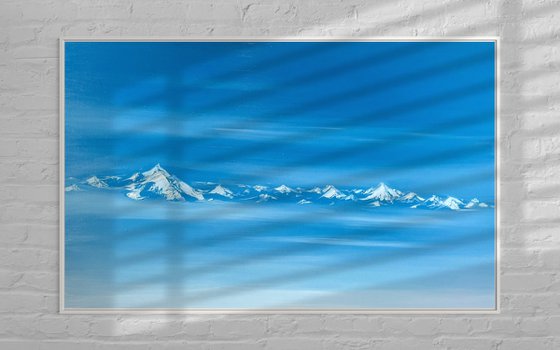 Himalayas in Blue
