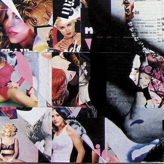 Collage_11x40x40 cm_Madonna