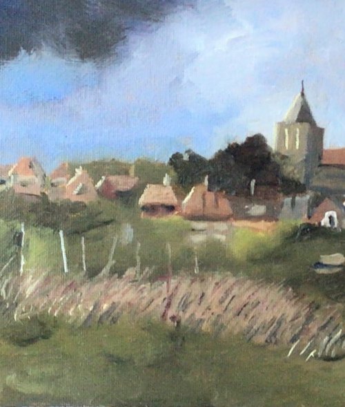 Rye Sussex, an original oil painting by Julian Lovegrove Art