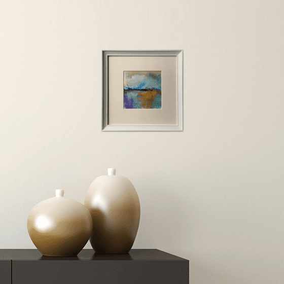Composition 1 - Framed, abstract painting