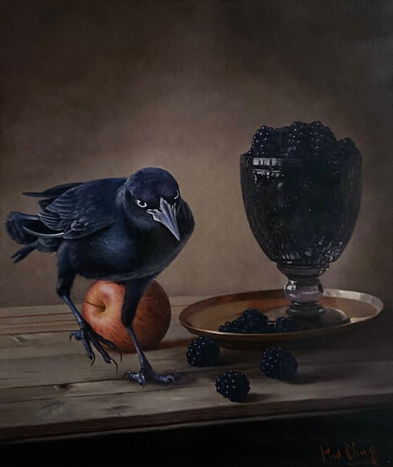 Crow and Fruits